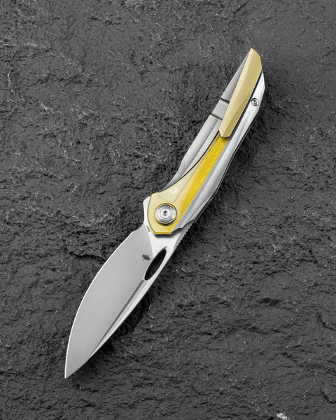 BESTECH SENU BT2601A Titanium Handle: 3.48" S90V Blade Frame Lock