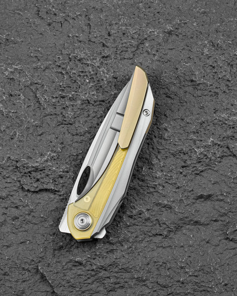 BESTECH SENU BT2601A Titanium Handle: 3.48" S90V Blade Frame Lock