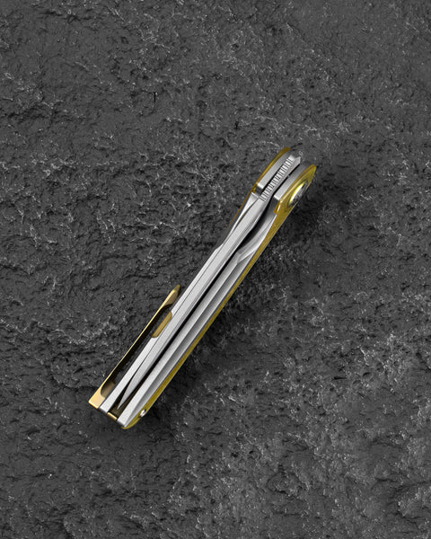 BESTECH SENU BT2601A Titanium Handle: 3.48" S90V Blade Frame Lock