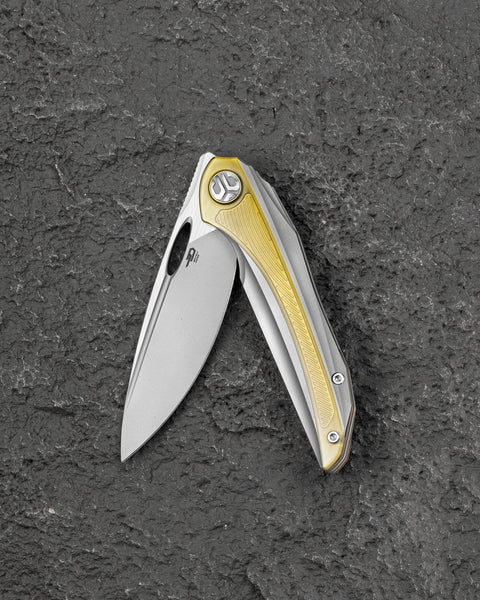 BESTECH SENU BT2601A Titanium Handle: 3.48" S90V Blade Frame Lock