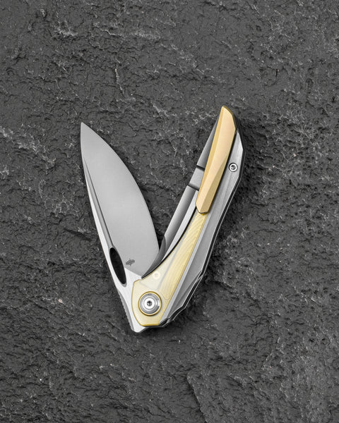 BESTECH SENU BT2601A Titanium Handle: 3.48" S90V Blade Frame Lock