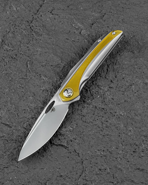 BESTECH SENU BT2601A Titanium Handle: 3.48" S90V Blade Frame Lock