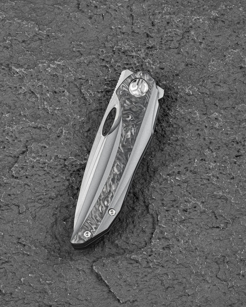 BESTECH SENU BT2601B Titanium Handle: 3.48" S90V Blade Frame Lock