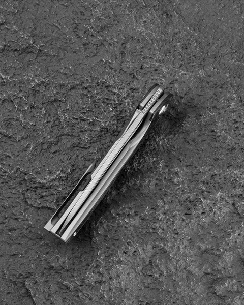 BESTECH SENU BT2601B Titanium Handle: 3.48" S90V Blade Frame Lock