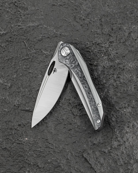 BESTECH SENU BT2601B Titanium Handle: 3.48" S90V Blade Frame Lock