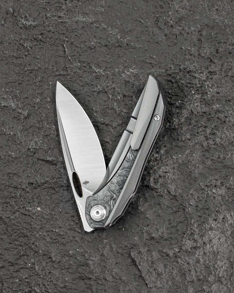 BESTECH SENU BT2601B Titanium Handle: 3.48" S90V Blade Frame Lock