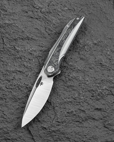 BESTECH SENU BT2601B Titanium Handle: 3.48" S90V Blade Frame Lock
