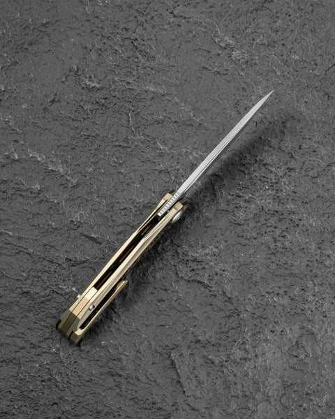 BESTECH SENU BT2601C Titanium Handle: 3.48" S90V Blade Frame Lock