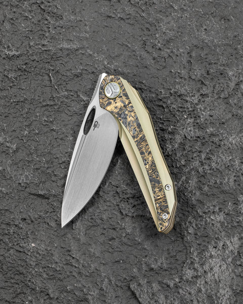 BESTECH SENU BT2601C Titanium Handle: 3.48" S90V Blade Frame Lock