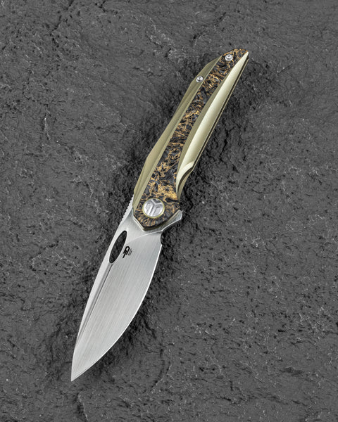 BESTECH SENU BT2601C Titanium Handle: 3.48" S90V Blade Frame Lock