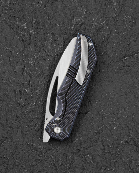 BESTECH MINI TAIPAN BT2603D Titanium Handle: 3.25'' Hollow Grinds MC Blade