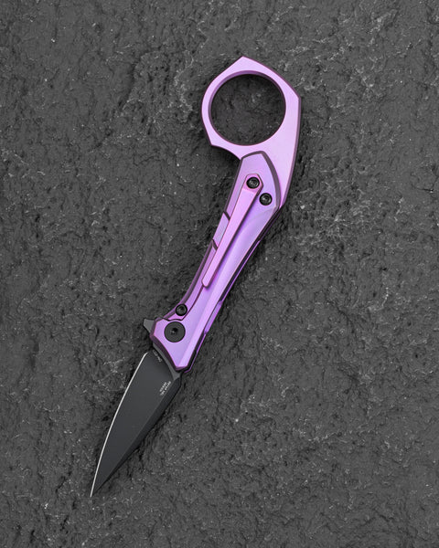 BESTECH DUCI BT2605G Titanium Handle: 1.97" CPM-20CV Blade, Flipper with Frame Lock, Removable Ring with Bottle Opener