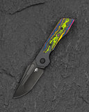 BESTECH DACTYL BT2608F Titanium with Camo Carbon - 80's Inlays Handle: 2.98
