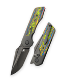 BESTECH DACTYL BT2608F Titanium with Camo Carbon - 80's Inlays Handle: 2.98