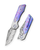 BESTECH DACTYL BT2608G Titanium with Timascus Inlays Handle: 2.98