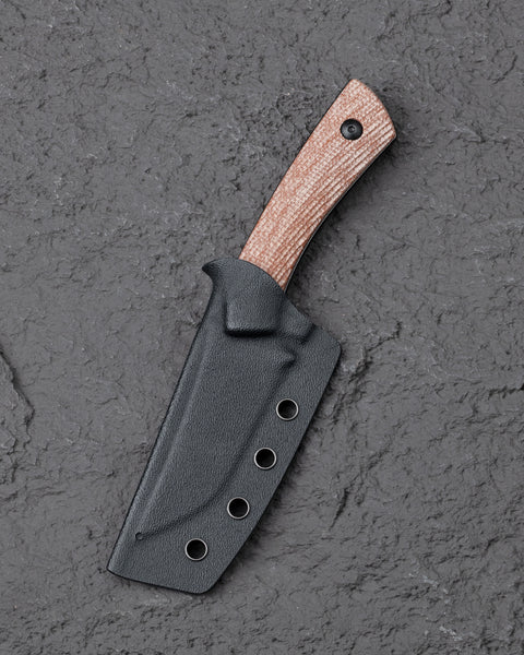BESTECH STEP BFK06D 3.193'' D2 Blade Brown Micarta Handle with Kydex Sheath