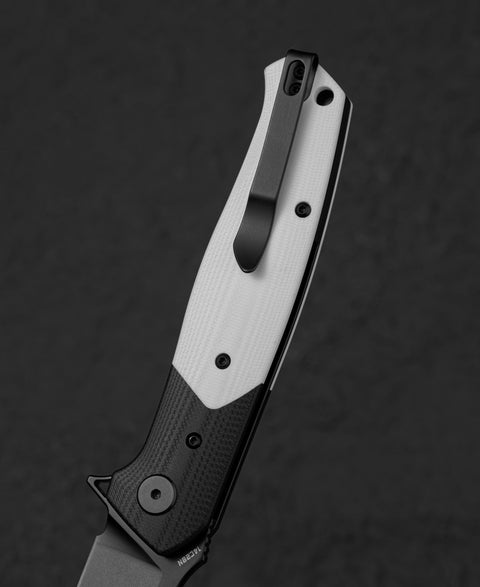 BESTECH SWORDFISH BG62A Black and White G10 Handle 3.94" 14C28N Blade