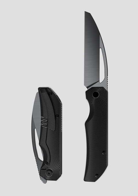 [Pre-Order] BESTECH MINI TAIPAN BT2603E Titanium Handle: 3.25'' Hollow Grinds MagnaCut Blade